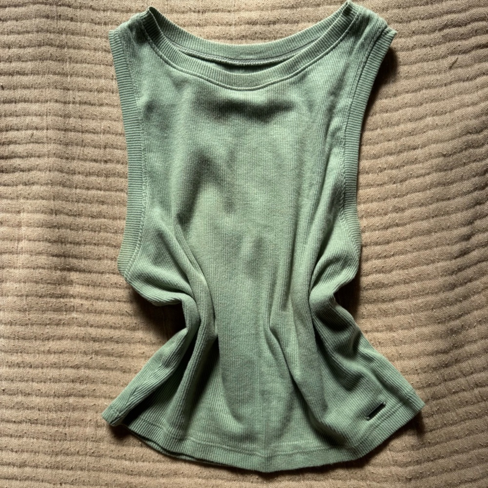 Green hollister tank top